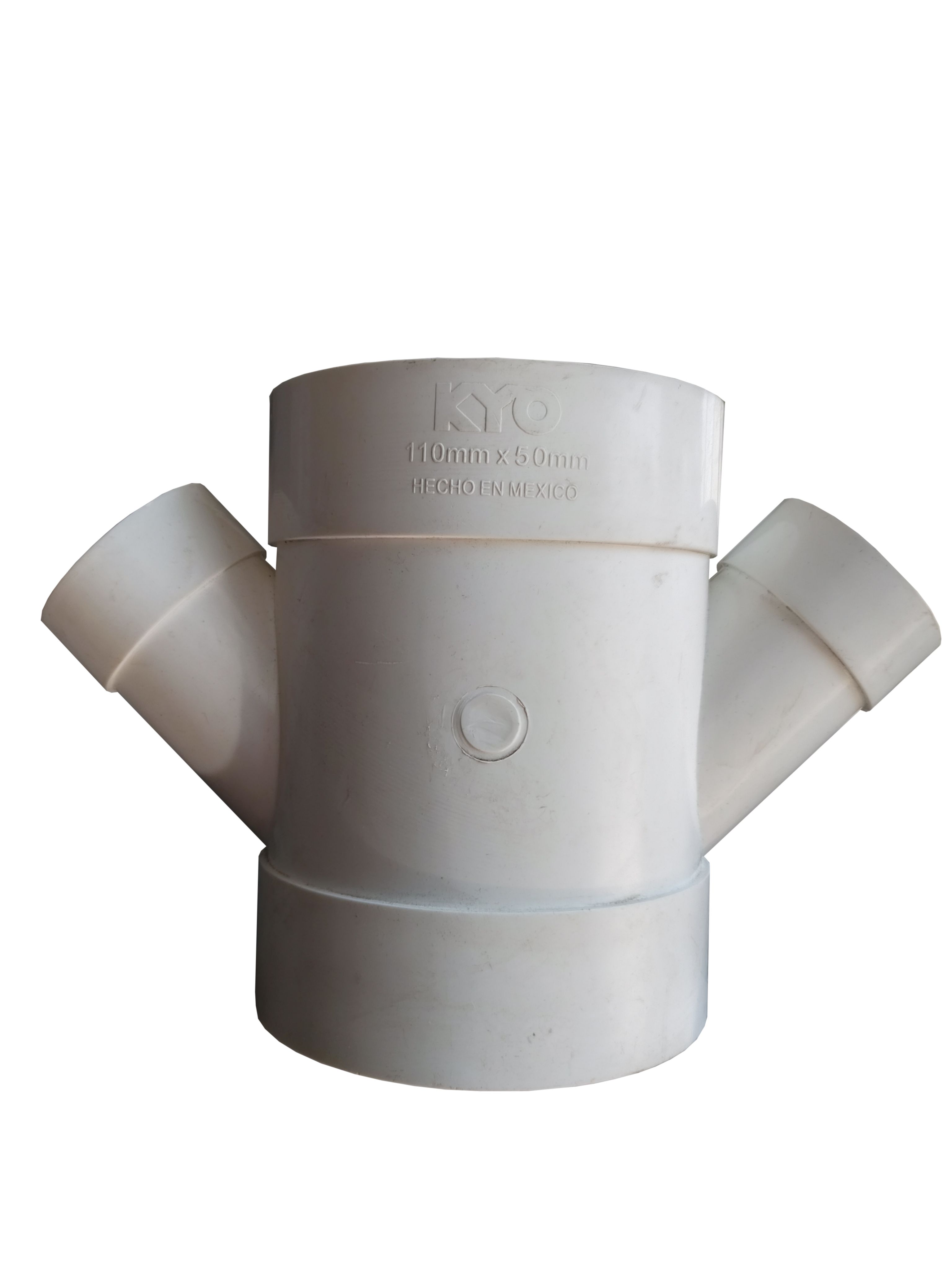 YEE DOBLE REDUCIDA DE PVC SANITARIO DE 4" A 2" MARCA CRESCO